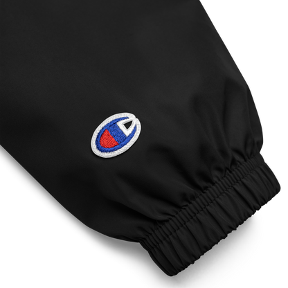 Health n Hustle + Champion Embroidered Packable Jacket